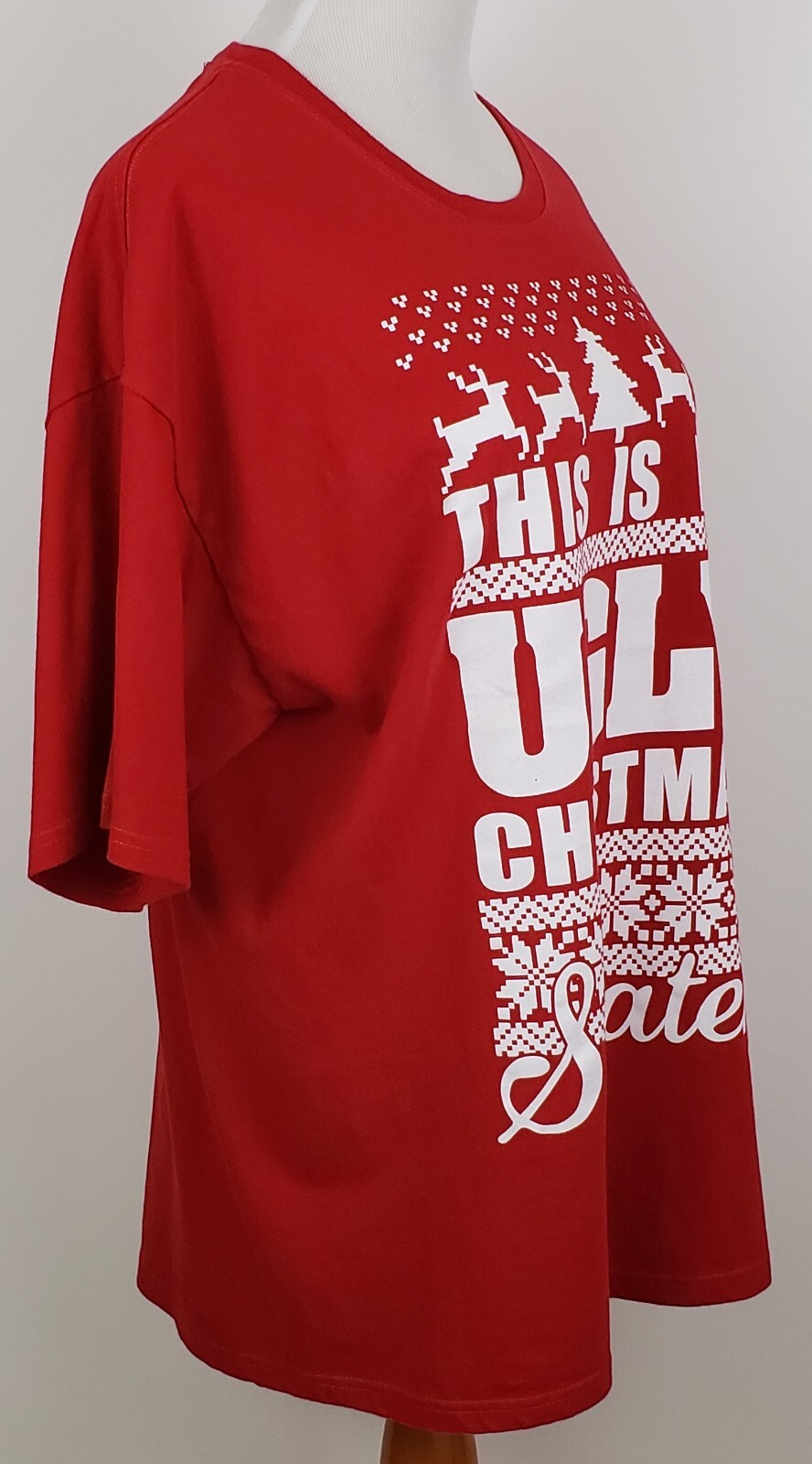 Christmas T Shirt Size XL Red This Is My Ugly Christmas Sweater gallery