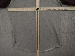 BYLT Shirt Mens Medium Gray Red Drop Cut Baseball Lux Workout Athletic Gym