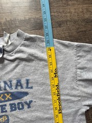 Vintage 1999 Bugle Boy Original Tee Shirt Adult Large Grey Surf Beach Skate