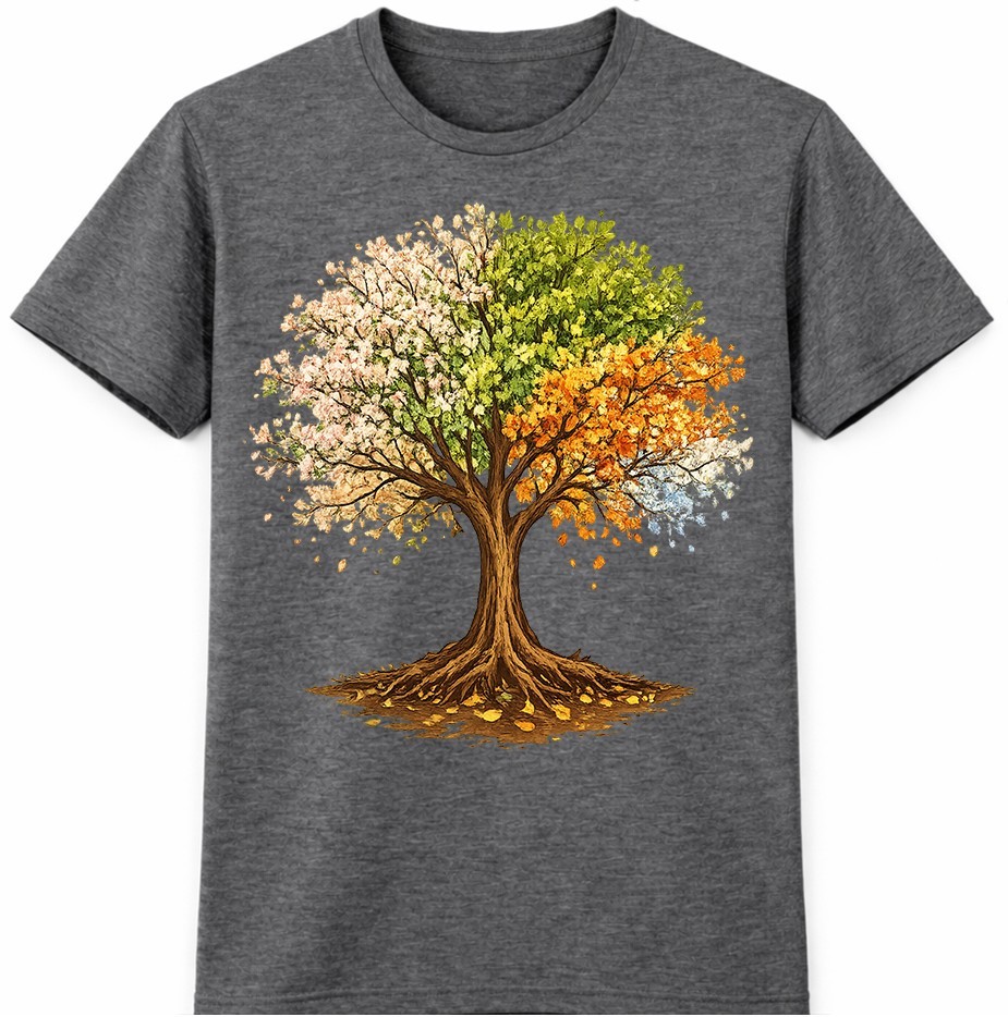 Tree Four Seasons T Shirt Spring Summer Fall Winter Nature Graphic Tee gallery