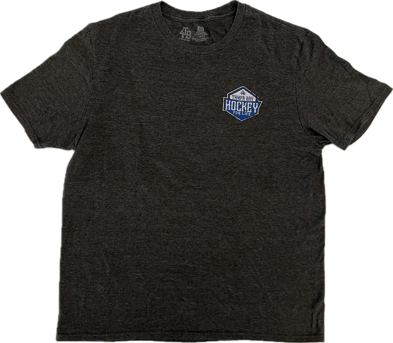 NHL Tampa Bay Lightning HOCKEY FOR LIFE XL T-Shirt 4TB Skull Helmet Sticks gallery