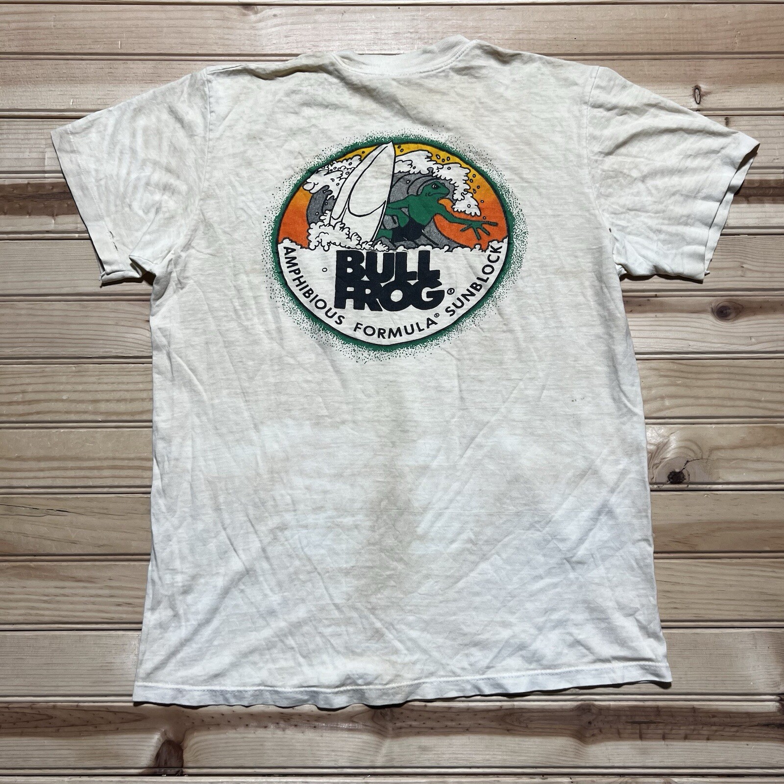 Vintage 90s Bullfrog Amphibious Formula Water Sports Sunblock Advertising Medium gallery