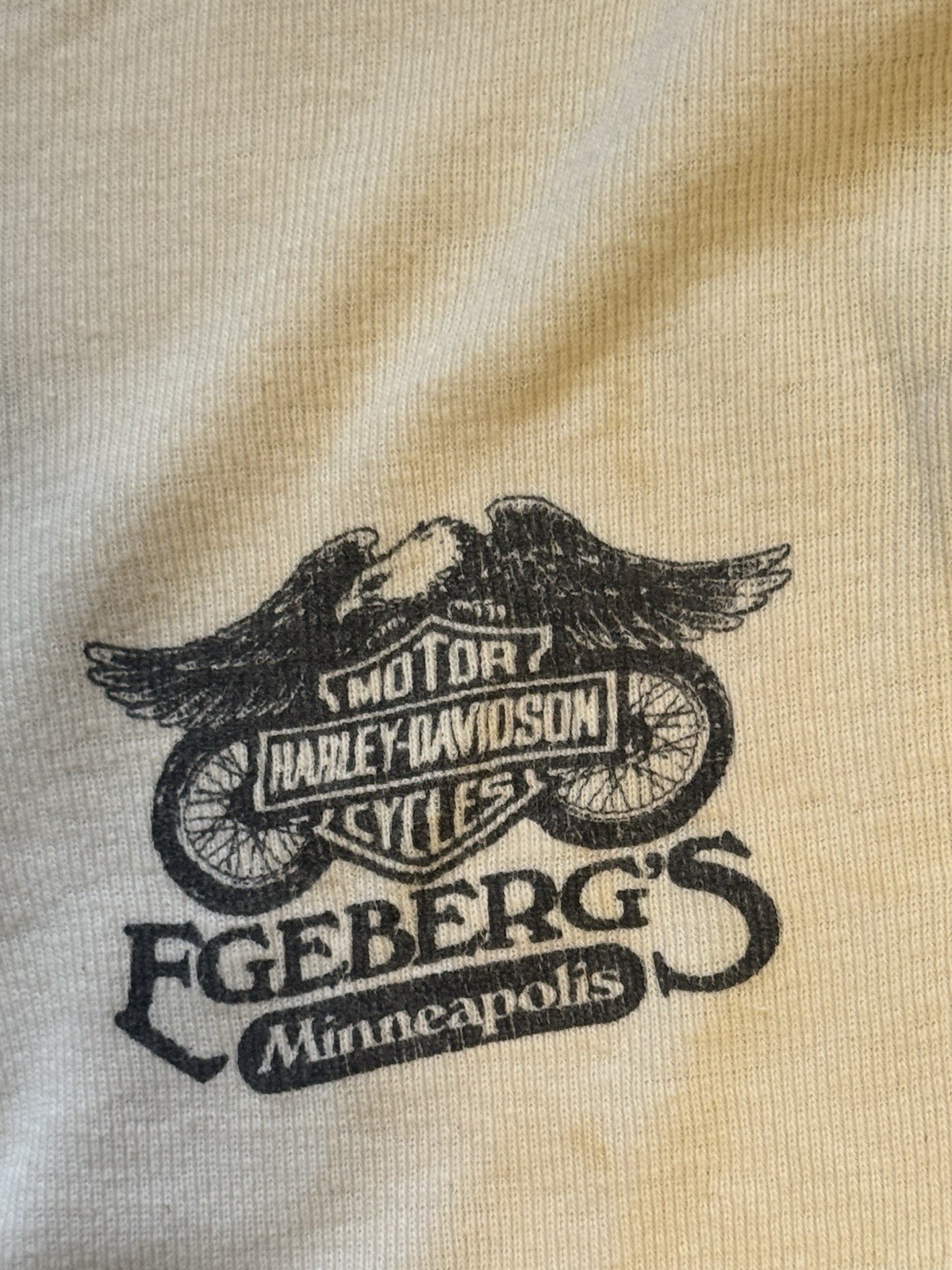Vintage 80s Harley Davidson Anything Else Is Un-American LS Thermal Henley Small gallery