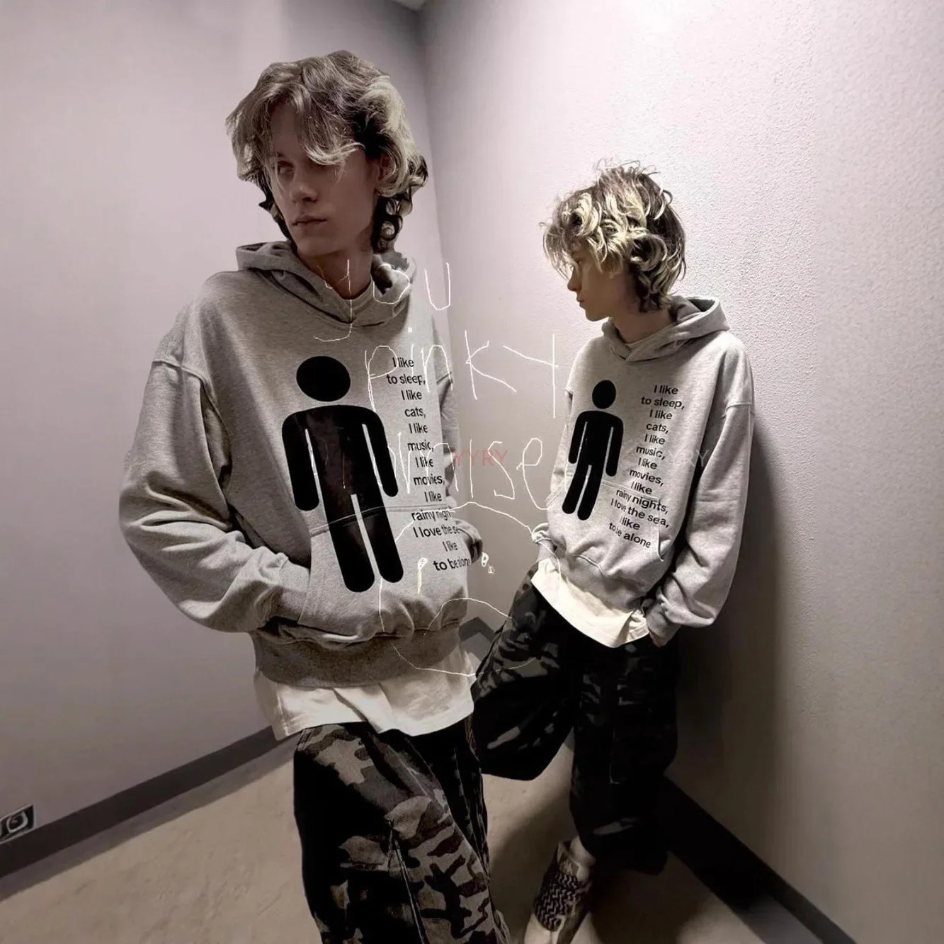European and American style new hoodie with letter print pullover top, high stre gallery