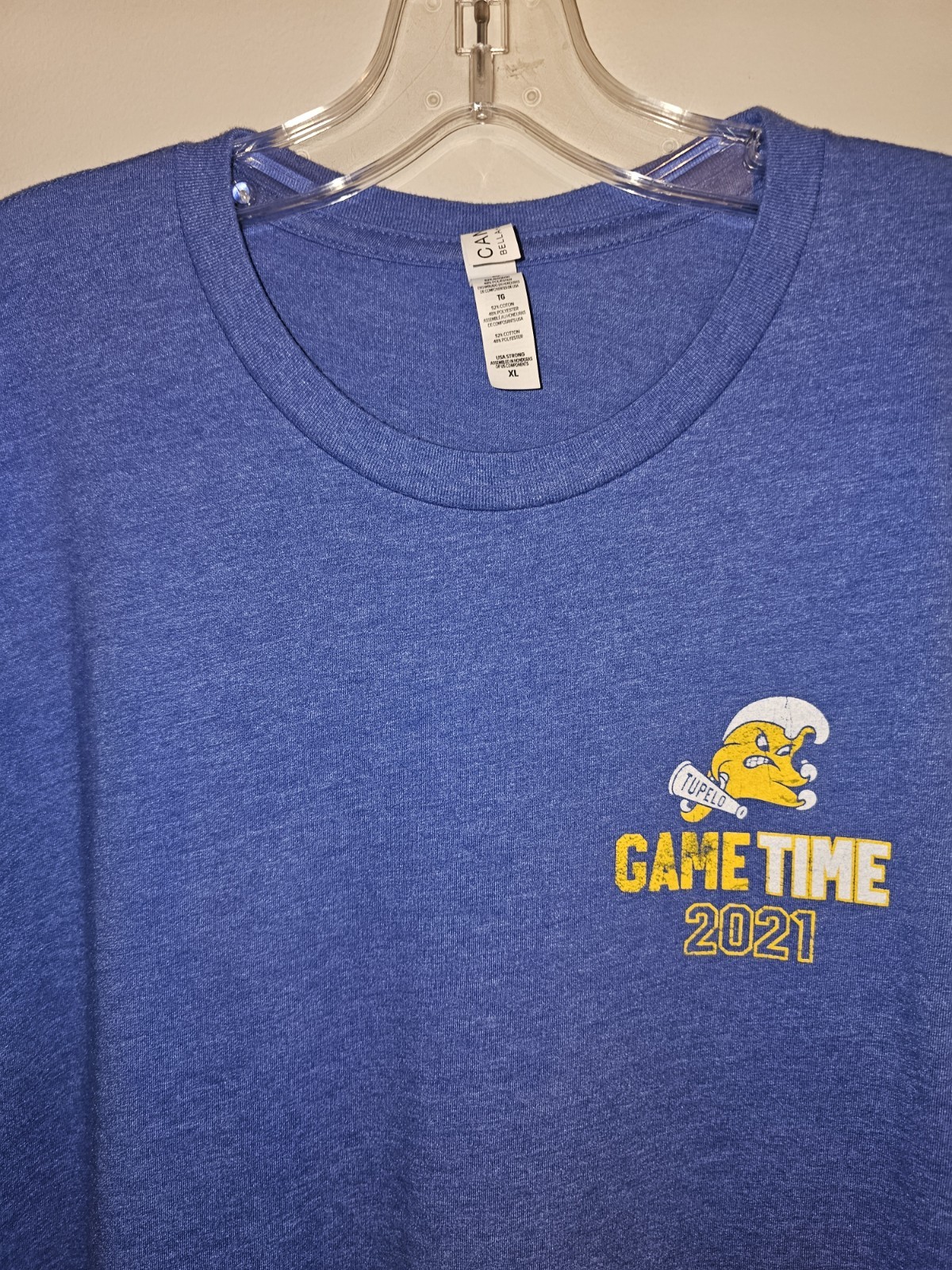 Tupelo High School 2021 Game Time Xl Mens Blue Double-sided Graphic Logo Tshirt gallery