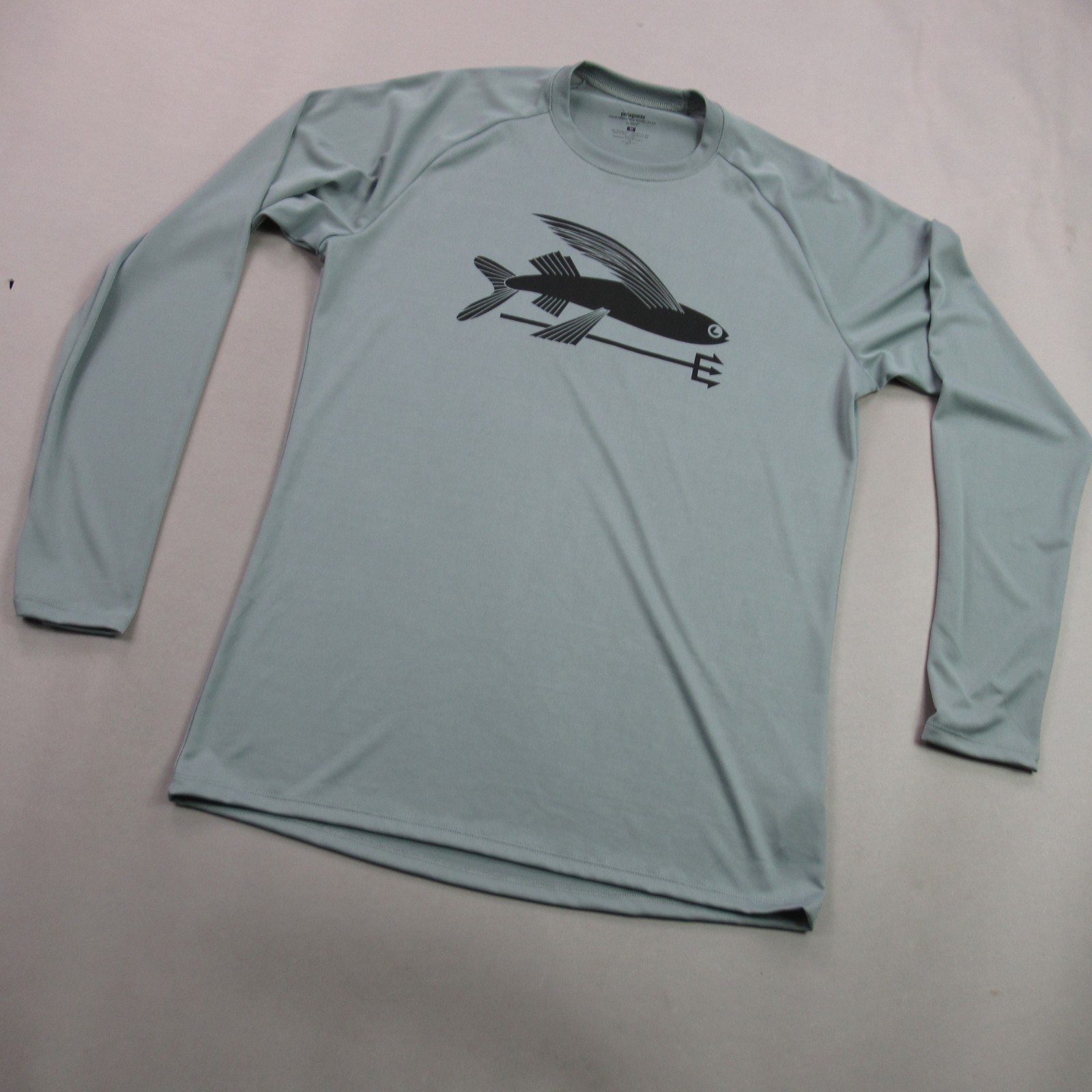 Patagonia Shirt Mens Medium Long Sleeve Crew Neck Outdoor Lightweight Green gallery