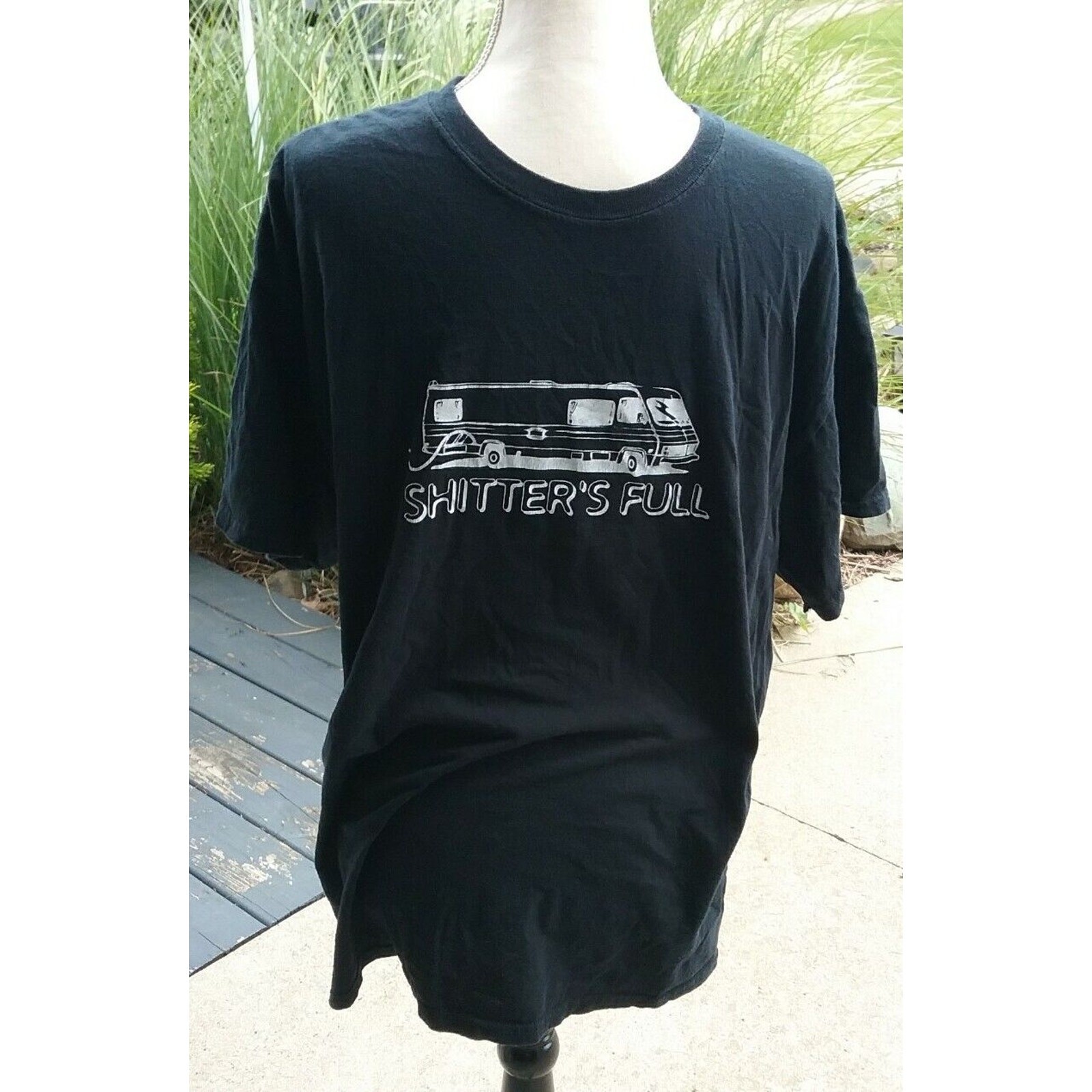 Shitter’s Full Novelty RV Motorhome Winnebago Camping T Shirt Size XL Tee Funny