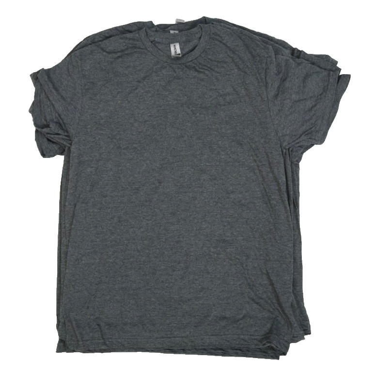 Gildan Softstyle Mens Tees Medium Blank Plain Gray T-Shirts Bulk Lot of 10
