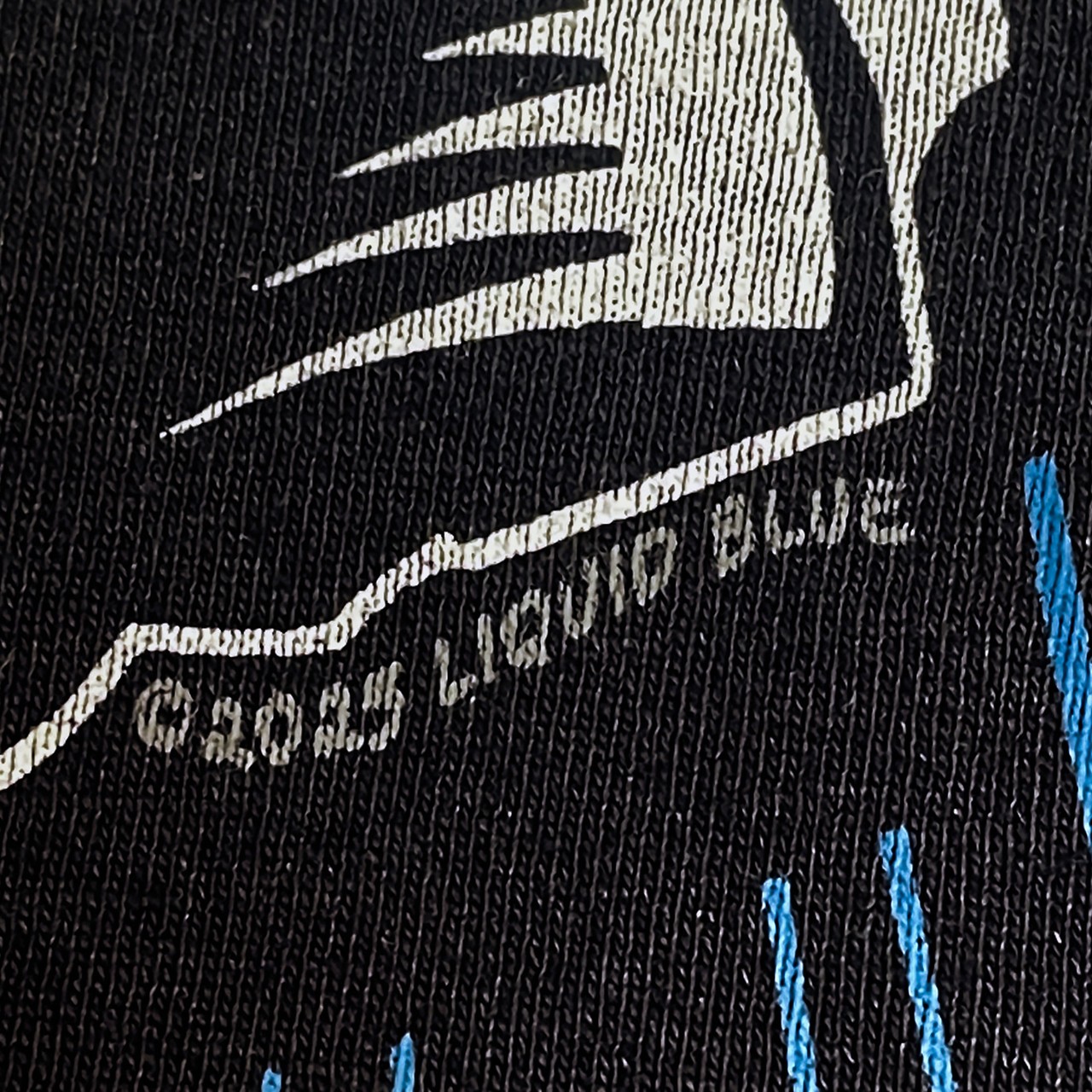 Jesus Ascension Black T-Shirt Liquid Blue gallery