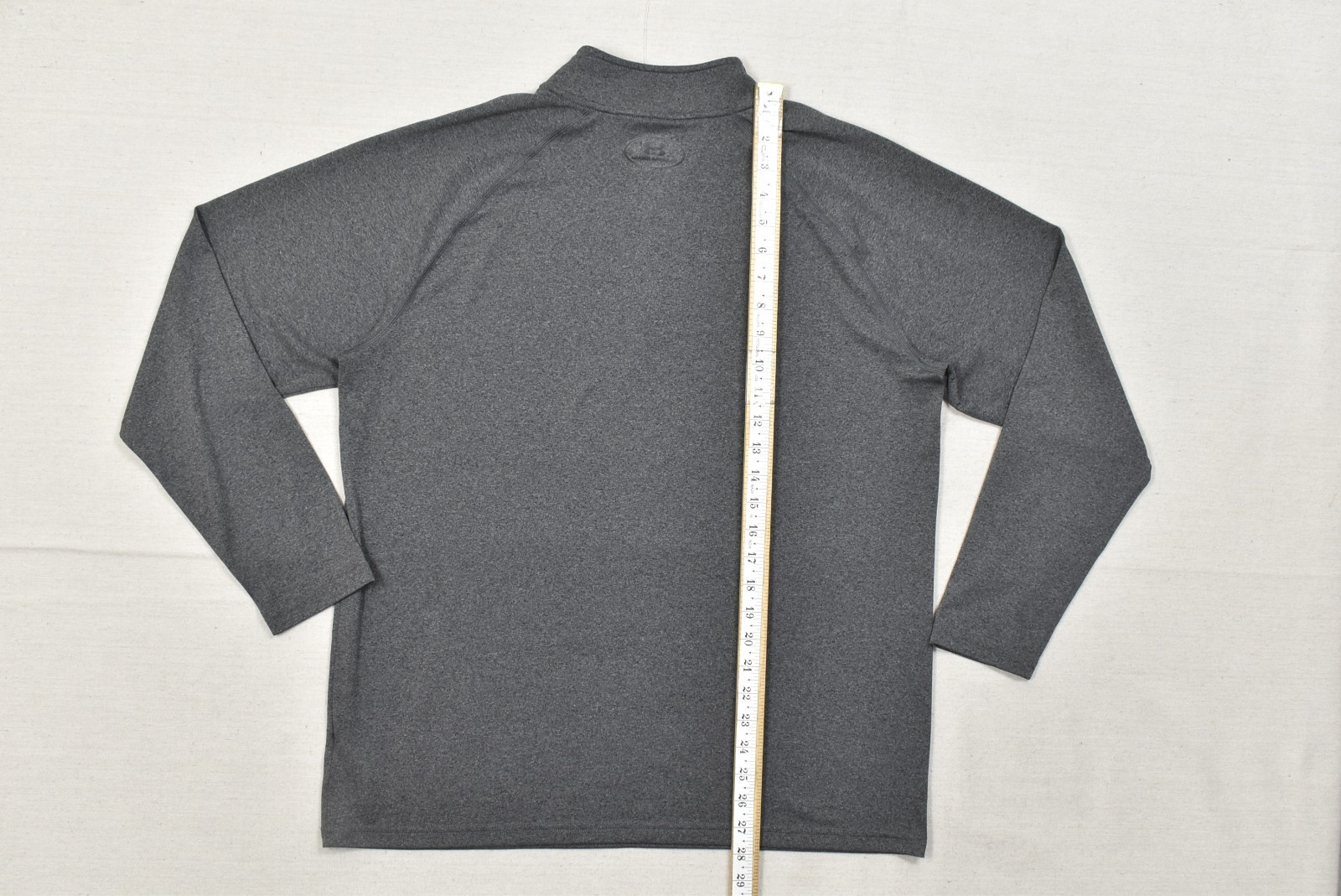 Under Armour Heatgear 1/4 Zip Pullover Shirt Men's L Gray Loose Fit Long Sleeve gallery