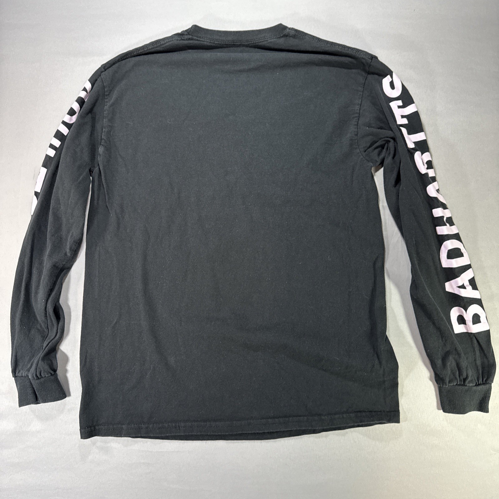 Bad Habits Spencers Long Sleeve T-Shirt Medium Black Graphic Alt Streetwear gallery