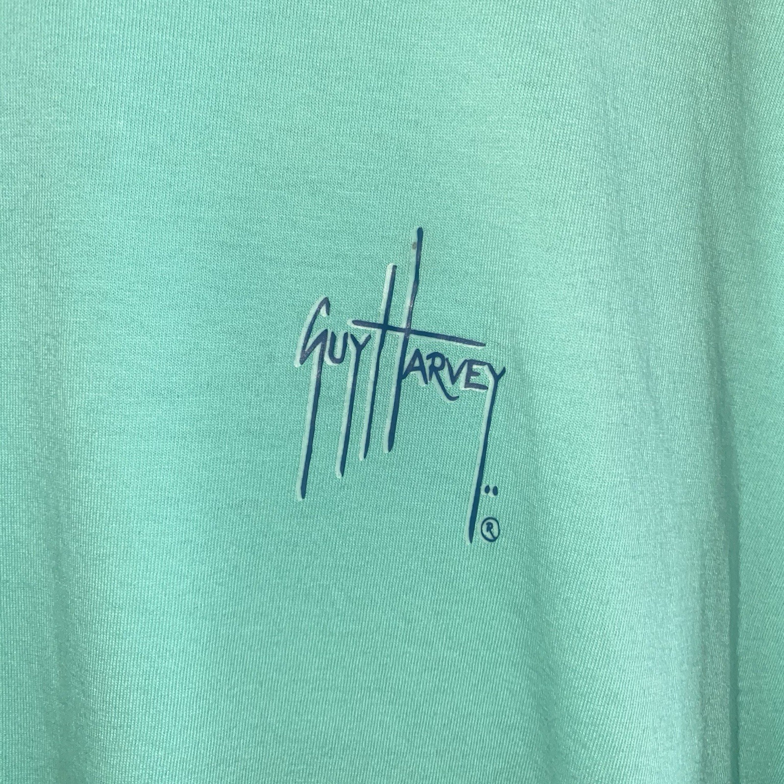 Guy Harvey Mens Marlin Fishing T Shirt Aqua XL Short Sleeve Graphic Tee Resort gallery