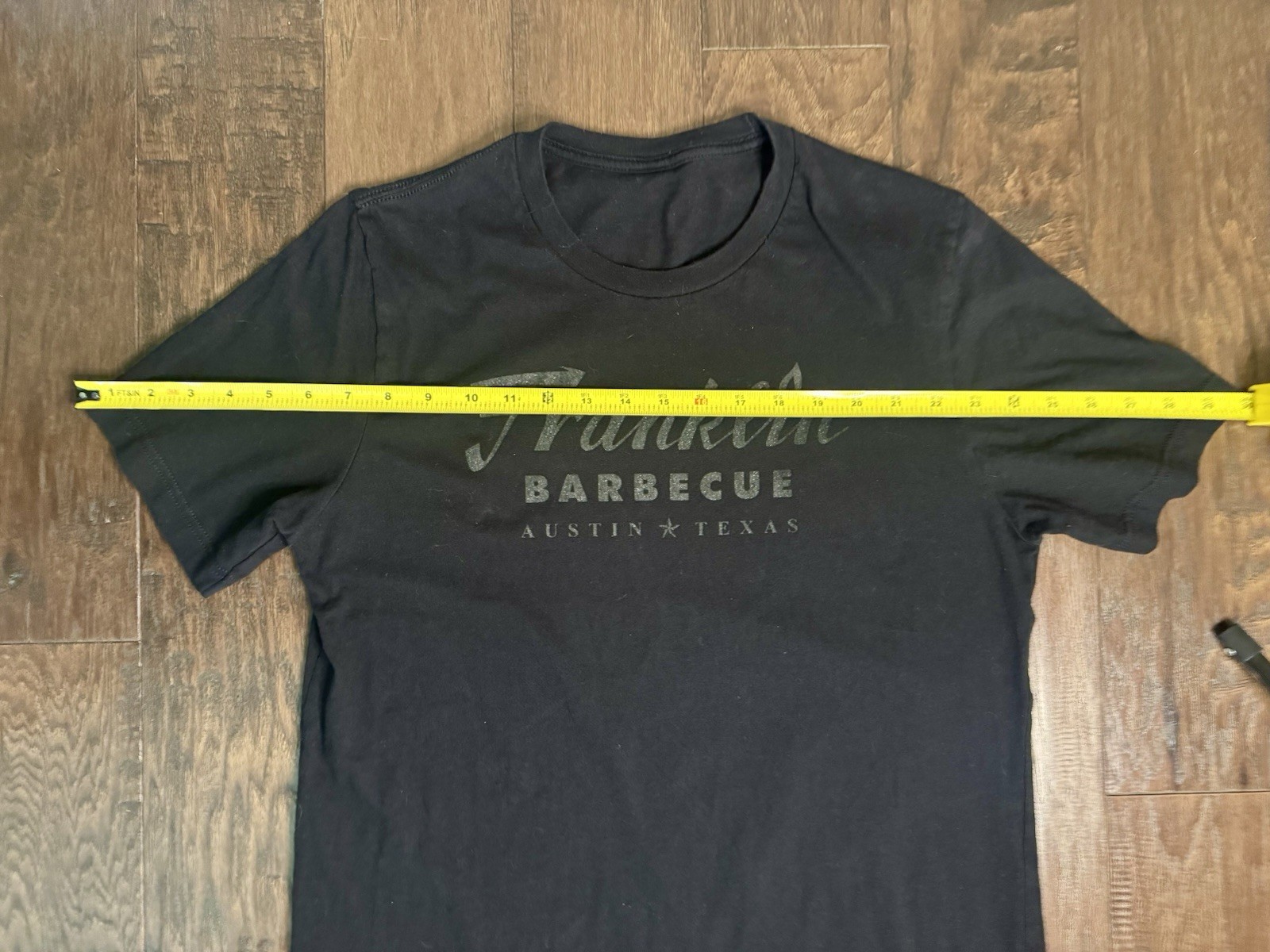 Franklin Barbecue Austin Texas Black Tonal Sparkle T Shirt Size Unknown 21x29 gallery