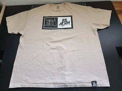 808 All Day HI Graphic Light Beige T Shirt Rectangle Logo mens Size 3XL XXXL