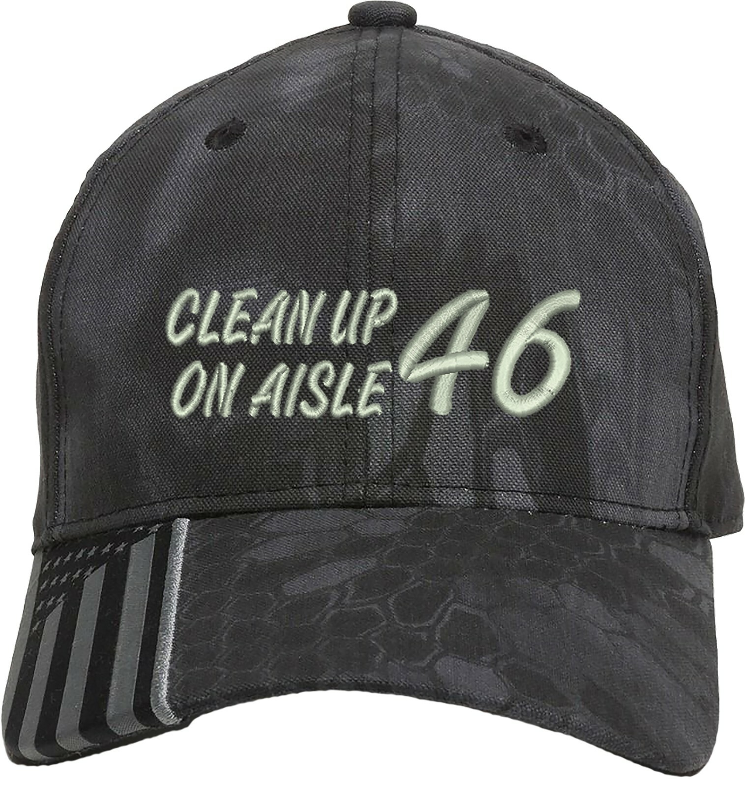 Cleanup on Aisle 46 Embroidered Structured Adjustable One Size Fits All US Flag gallery
