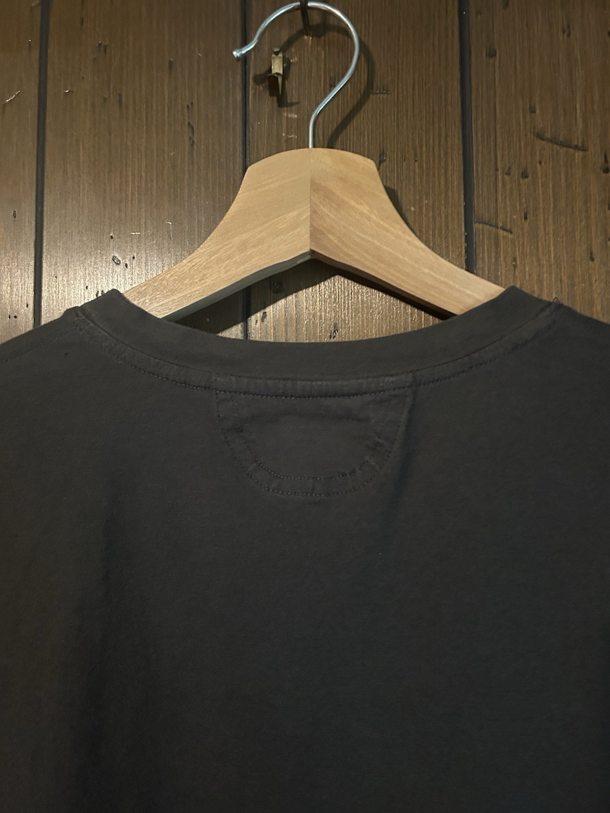 Helmut Lang Slash Sleeve Cut Out Shirt Large Dark Green Cotton Re Edition 2010s gallery