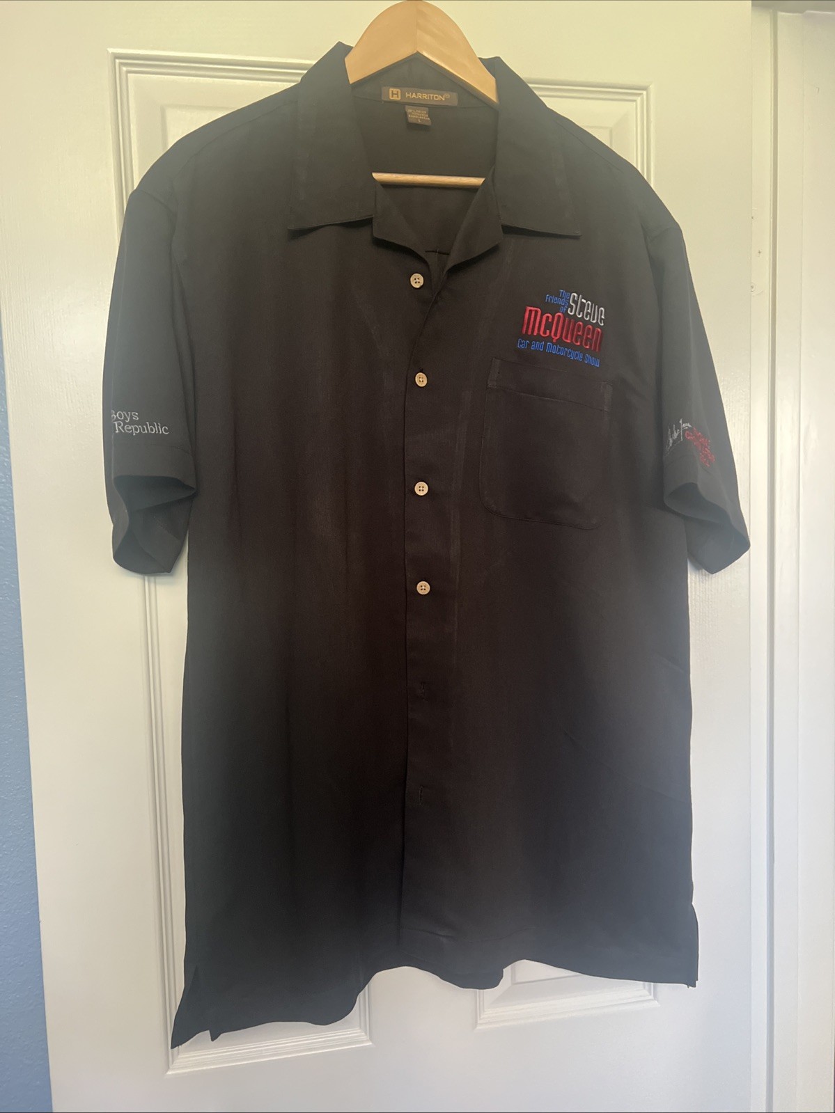 Friends Of Steve McQueen Car & Motorcycle Show “THOMAS CROWN” Shirt – LG – NWOT