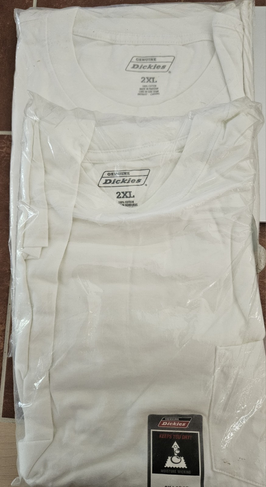 Dickies Genuine Moisture Wicking Tee Shirts Size 2XL, 2 Shirts, NEW gallery