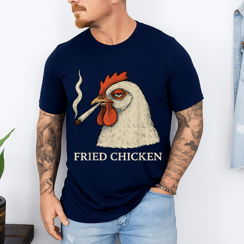 Fried Chicken Smoking Joint Funny T-Shirt gallery