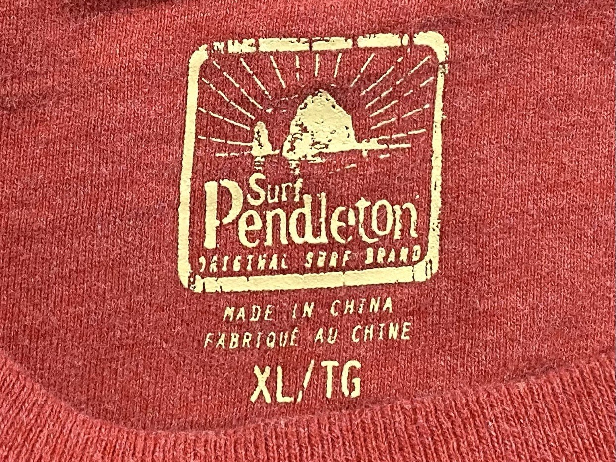 Pendleton Surf Mens XL Long Sleeve T-Shirt Pocket Baja Surf Beach Skater Outdoor gallery