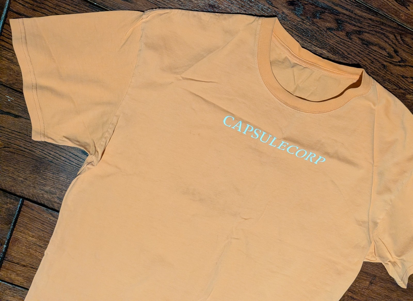 Dragon Ball Z Capsule Corp Orange Faded Graphic T-Shirt Men's Size XL gallery