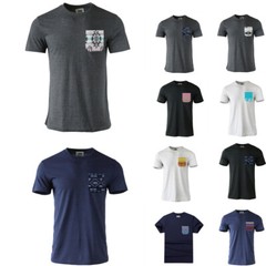 Beautiful Giant Men’s Comfortable Cotton Short Sleeve Homey Pocket T-Shirt