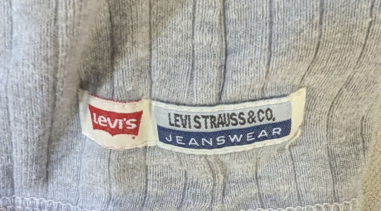 Levis Mens XL Gray Ribbed Henley Shirt Short Sleeve Authentic Jeanswear Cotton gallery
