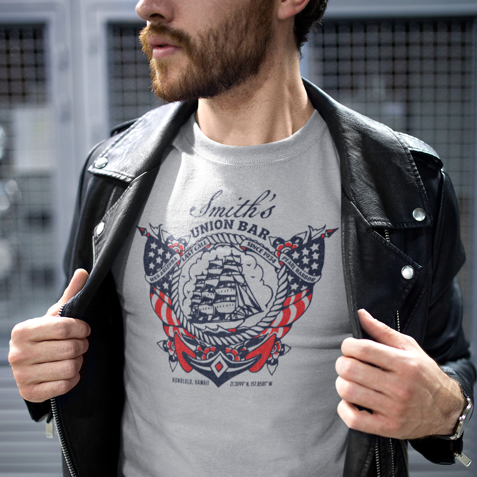 Smith's Union Bar T-shirt, Honolulu's Oldest Bar Shirt, Pearl Harbor Bar Shirt gallery