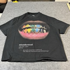 W.A.A.M Misunderstood Grillz Boxy Tshirt Mens M Streetwear Grunge Designer City