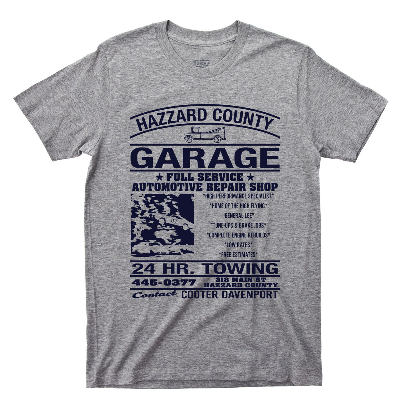 Dukes Of Hazzard County Garage Tee Shirt Bo Luke Daisy Duke TV Show DVD Blu Ray gallery