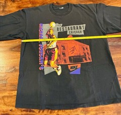 Vintage 90s NIKE Michael Jordan Restaurant Nike T Shirt Made In USA Size XXL