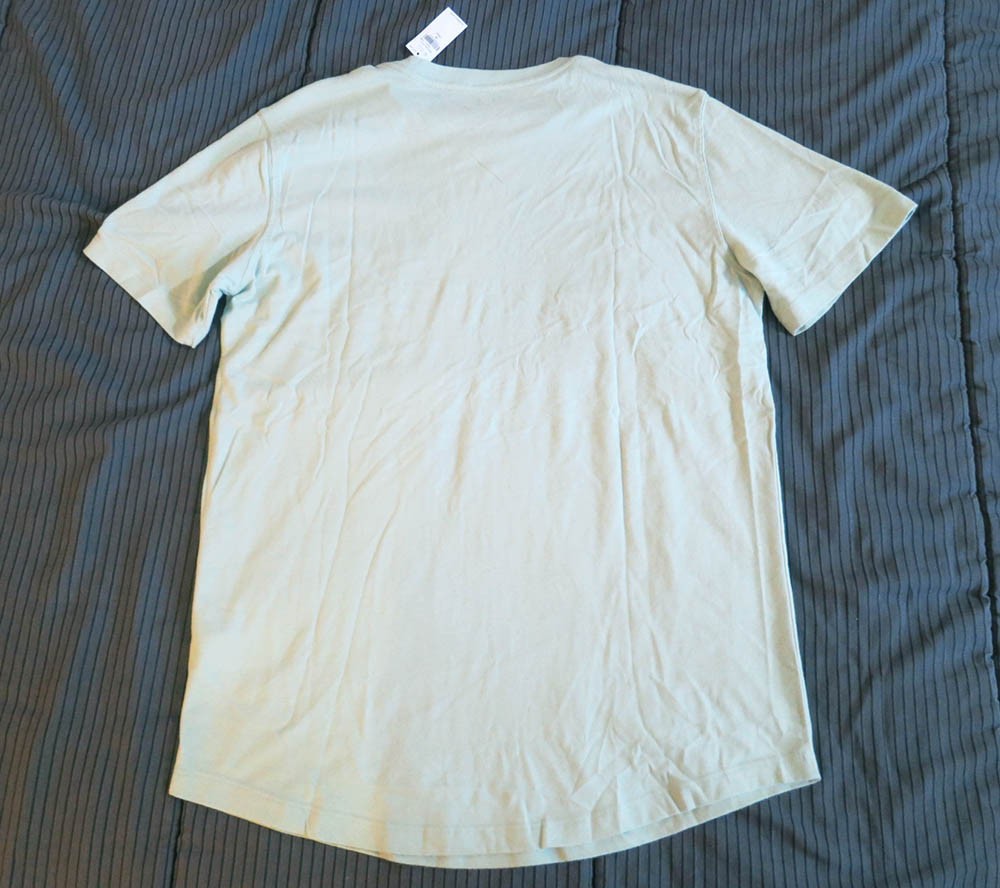 NWT Old Navy Soft-Washed Tee Curved Hem T-shirt MT Medium-Tall Pale Glass Green gallery