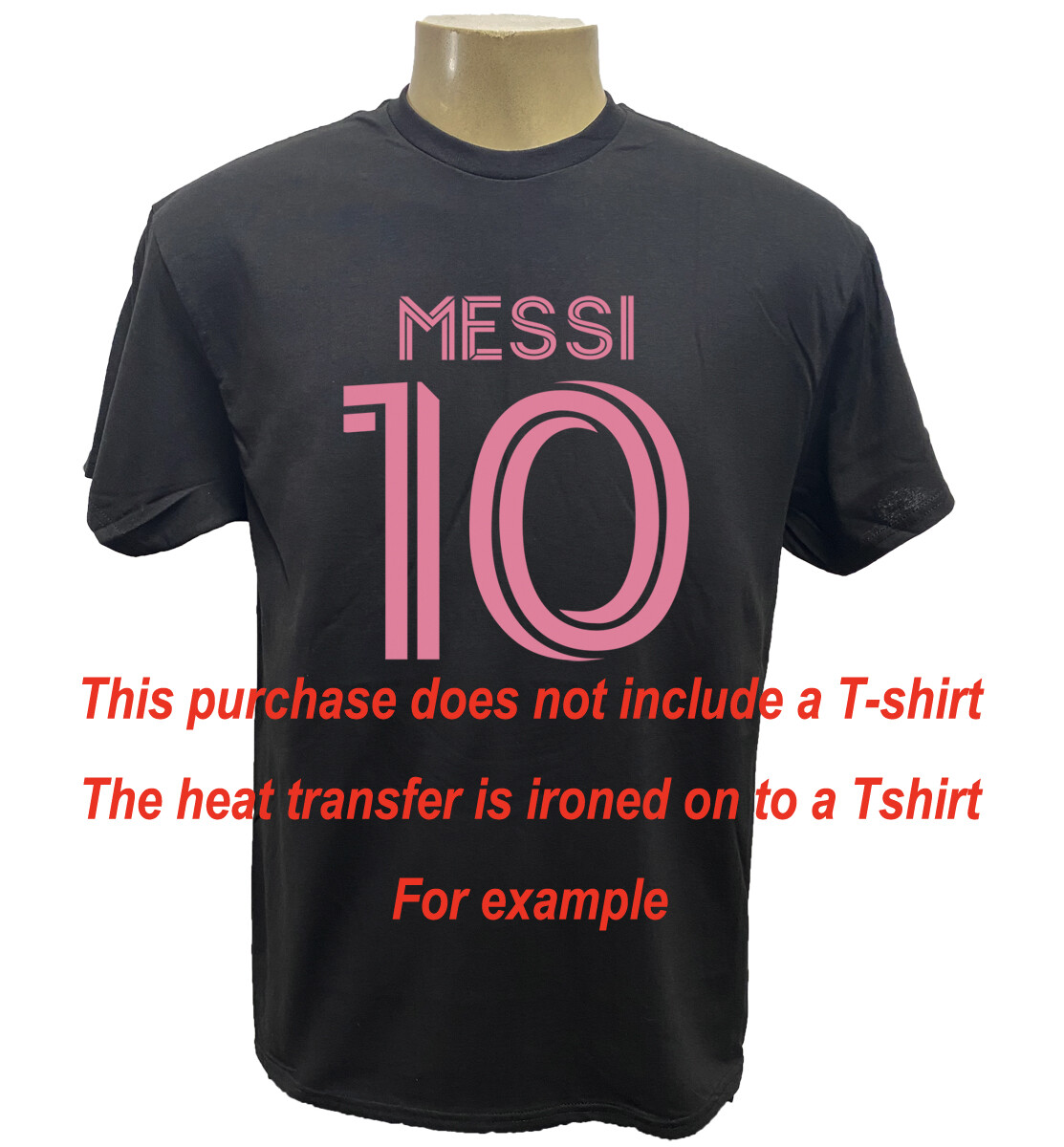 MESSI 10 SELF IRON ON 9.5*10" HEAT TRANSFER PERSONALIZE For T shirt LOT 4-24pcs gallery