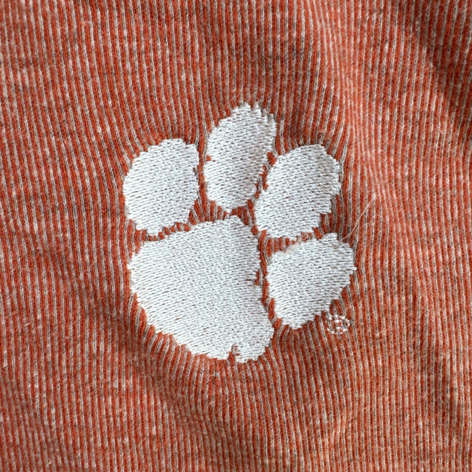 VTG Starter Clemson Tigers Polo Shirt Size XL Textured Fabric 90s 80s College gallery