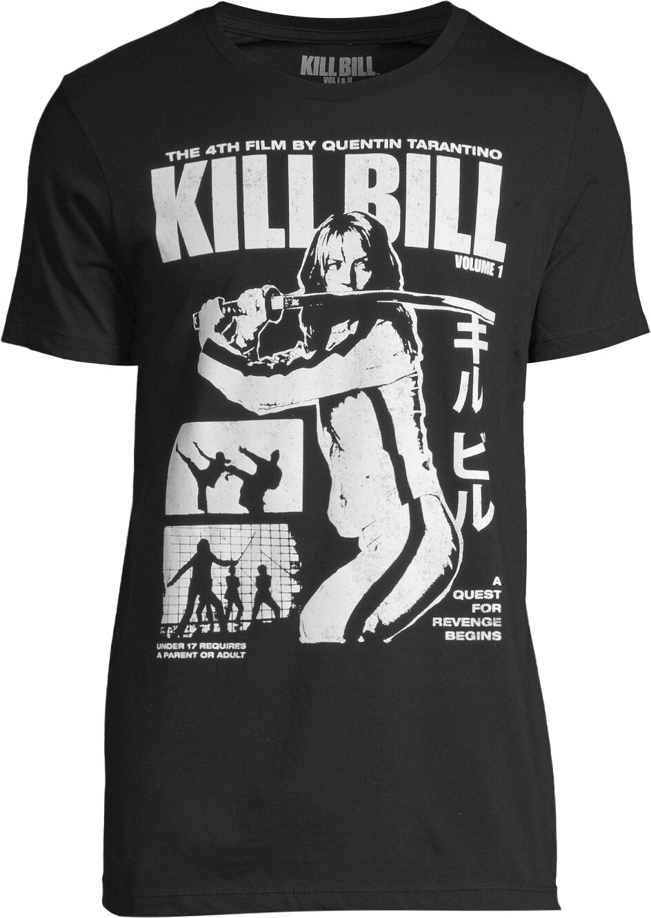Kill Bill Shirt Black and White Movie Poster Graphic T-Shirt Mens Size Small-2XL gallery