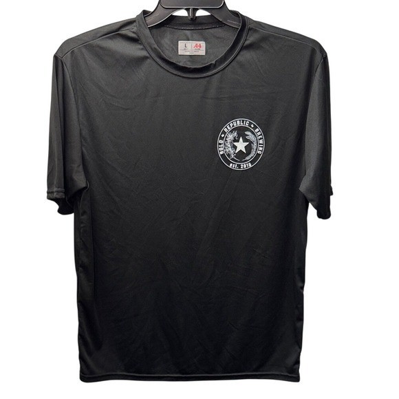 A4 Mens Bold Republic Brewing Performance Graphic T-Shirt Black Large N3142 gallery