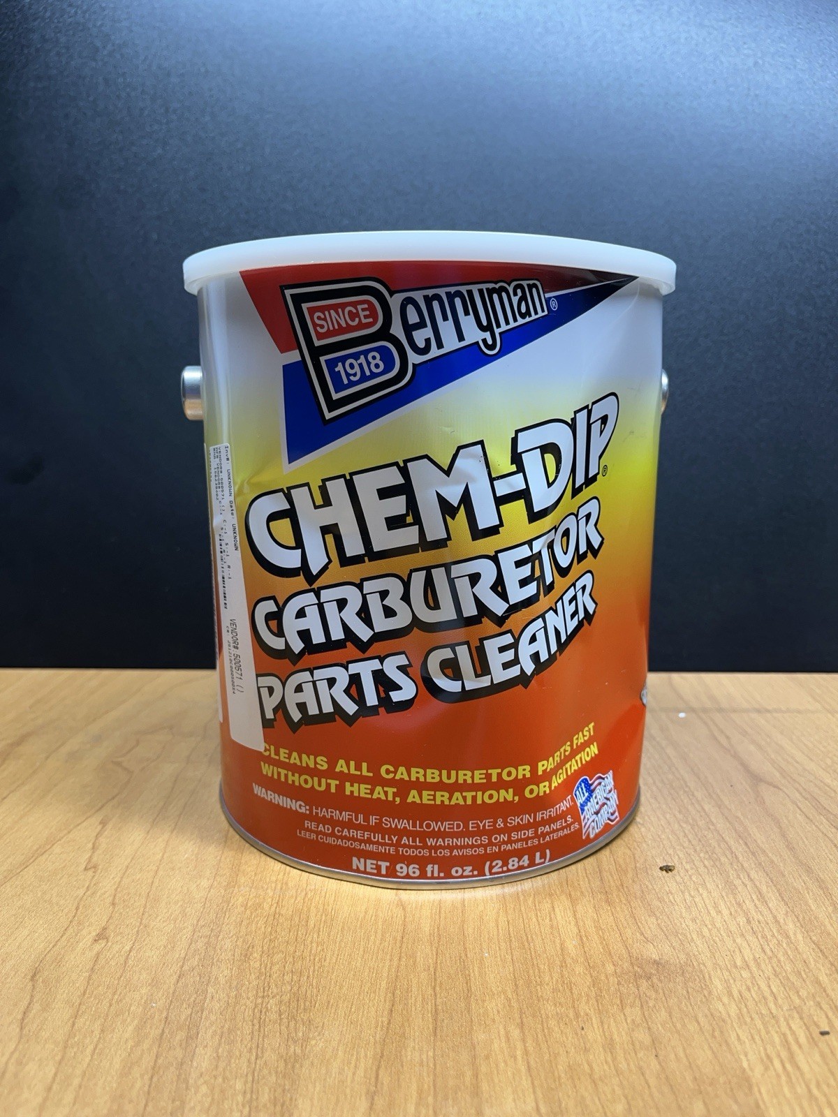 Berryman 0996-ARM B-9 Chem Dip Parts Cleaner with Basket and Armlock, 3/4-Gal…