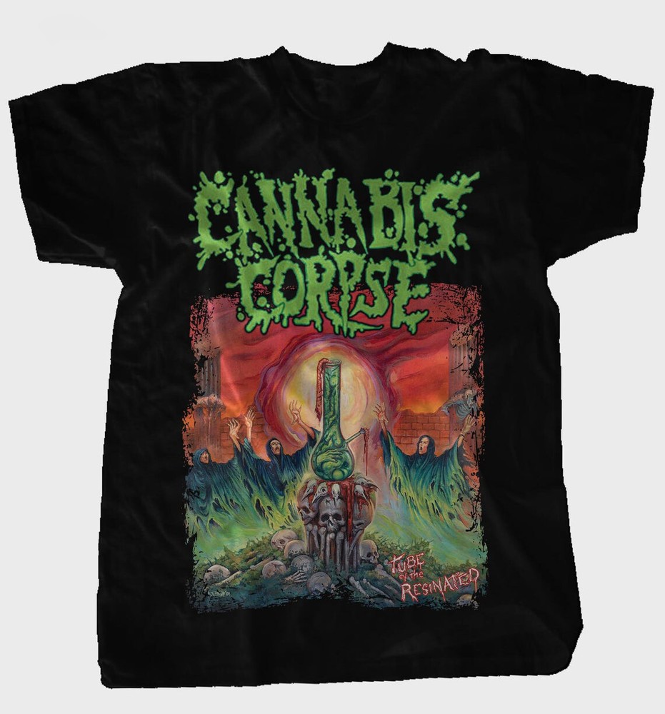 CANNABIS CORPSE Tube of the Resinated Cotton All size T-shirt NG2032