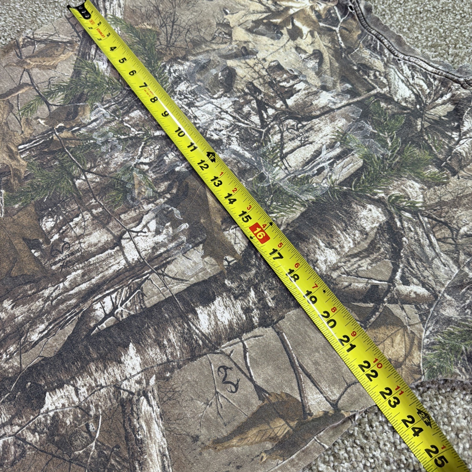 Vintage Russell Athletic Camo Tee Super Faded And Distressed Size XL Essentials gallery