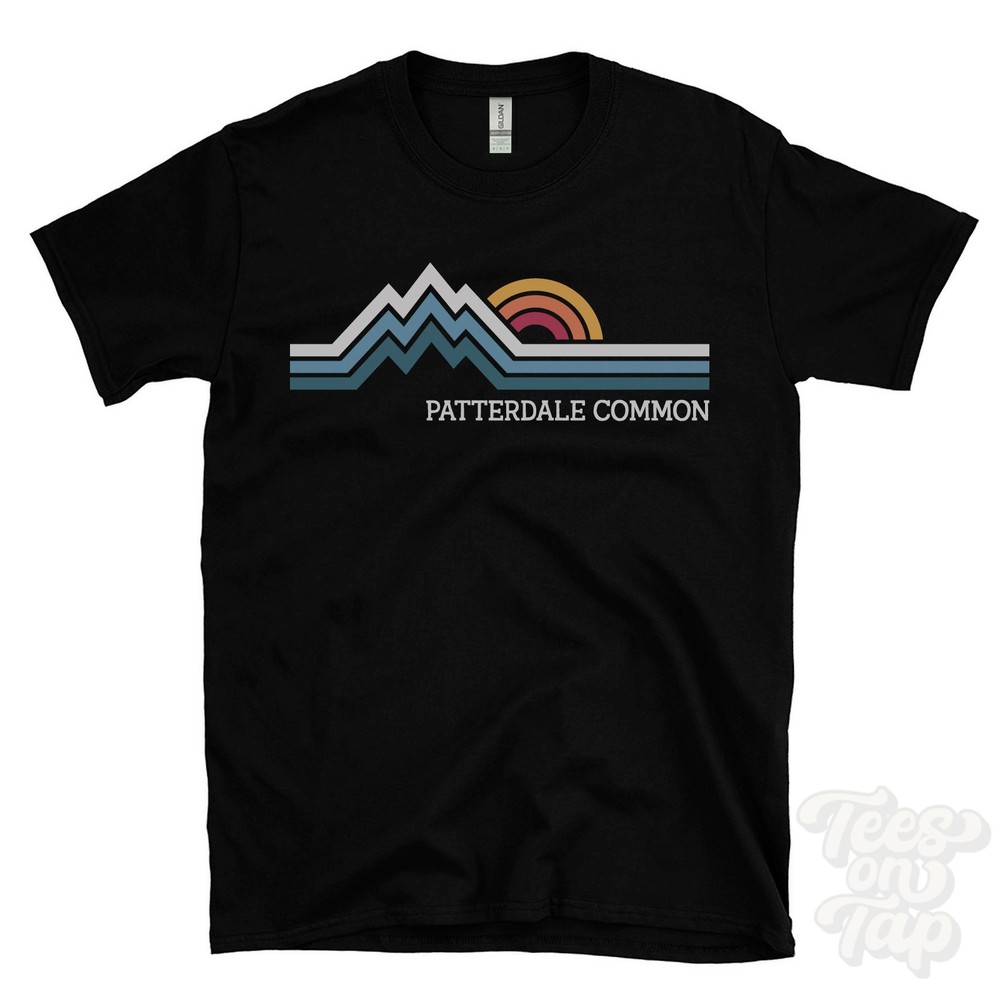 PATTERDALE COMMON RETRO LOGO PARODY T-SHIRT ambleside cumbria england