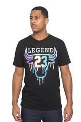 Victorious Men’s Iridescent Bulls 23 Graphic T-Shirts SMALL~ 5XL TS7319