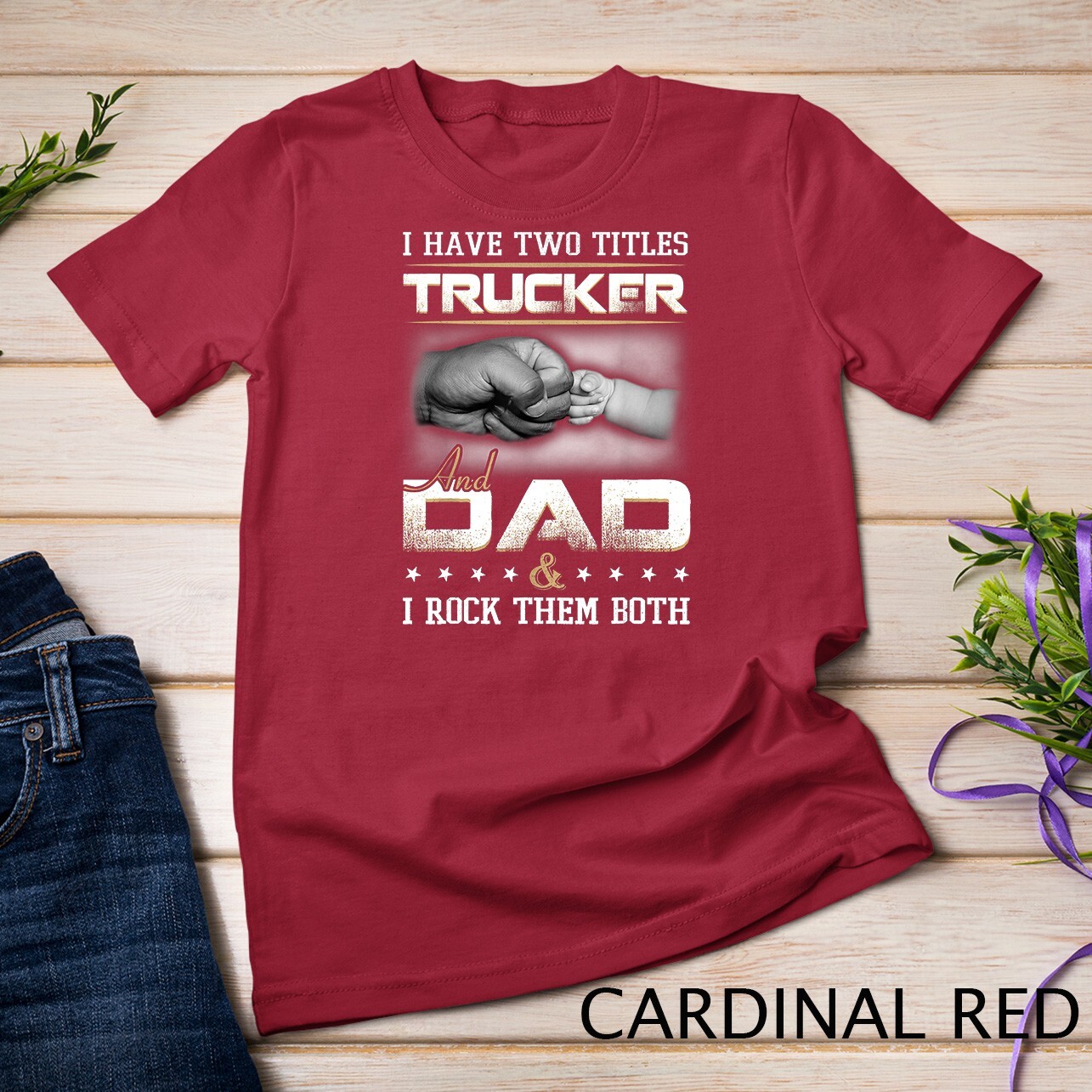 Trucker Dad Quote Design Truck Driver Trucking T-Shirt Unisex T-shirt gallery