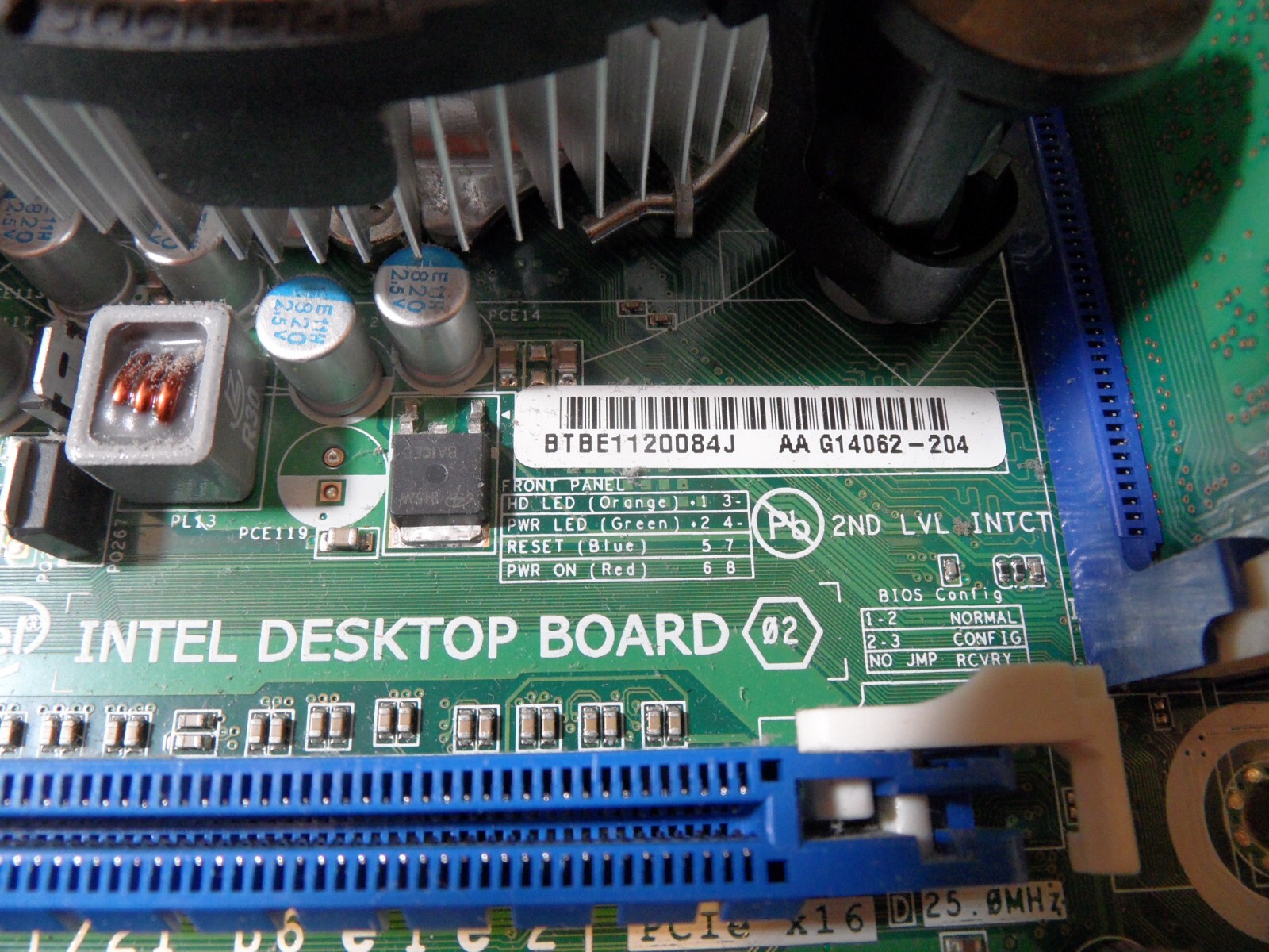 Intel DH61BE Motherboard With i3-2100 CPU and 4 Gb With I/O Shield