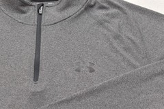Under Armour Heatgear 1/4 Zip Pullover Shirt Men’s L Gray Loose Fit Long Sleeve