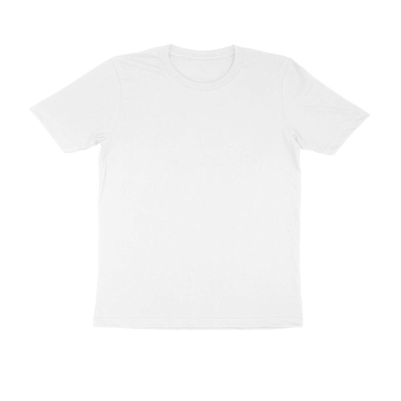 Round Neck White Color Mix Size Half Sleeve Casual Wear T shirt For Men