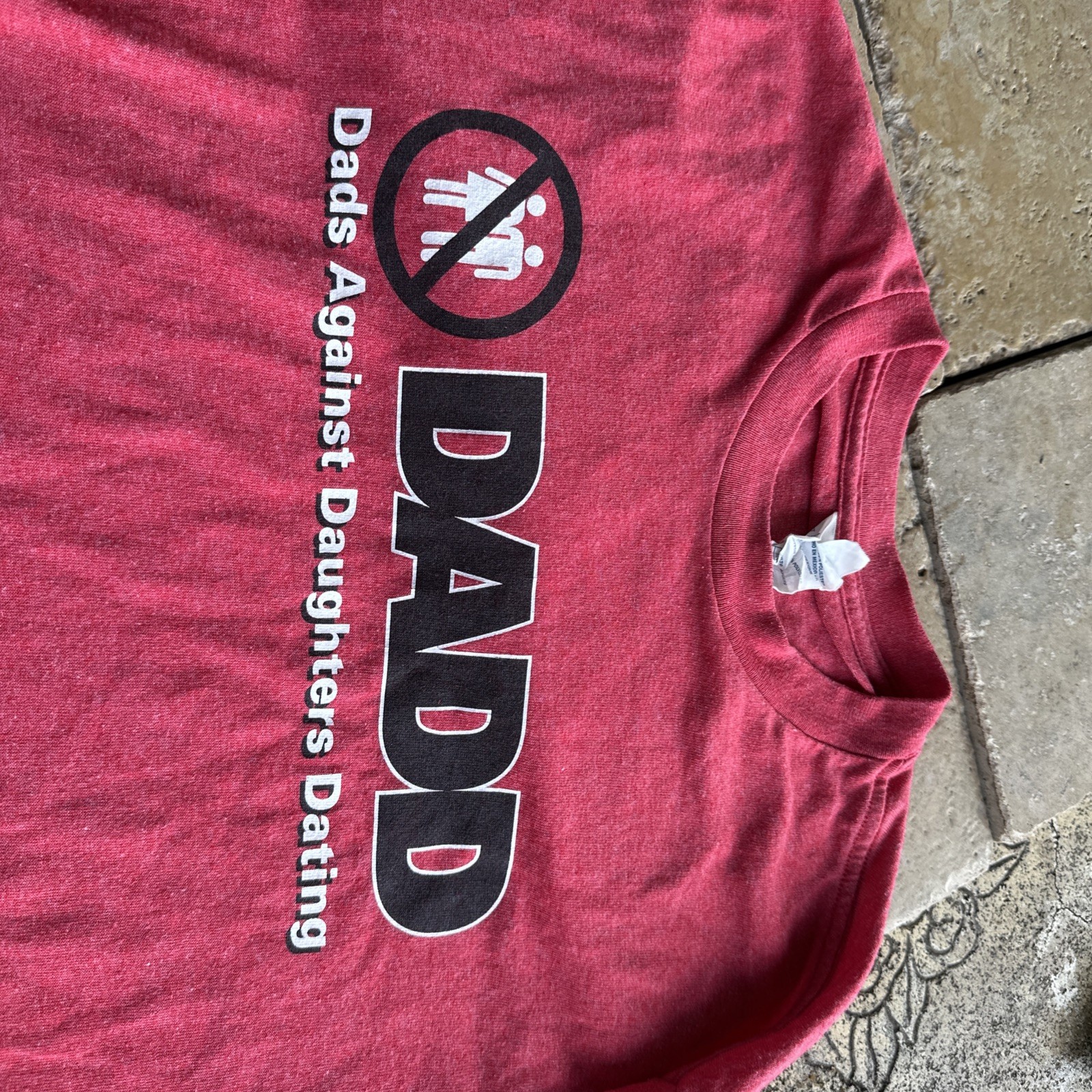 Humor Novelty VTG D.A.D.D Dads Against Daughters Dating Red Adult Tshirt LARGE gallery