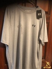 Under Armour UA Tech 2.0 Short Sleeve T-Shirt GRAY Mens Size 2XL ~NEW-