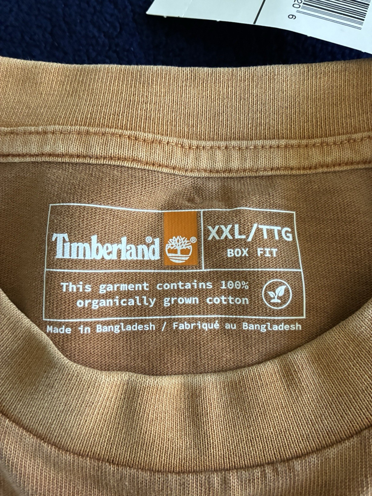 Timberland Footprint Tee Shirt Men’s Size 2XL Wheat Organic Cotton Tb0a6mh7 gallery