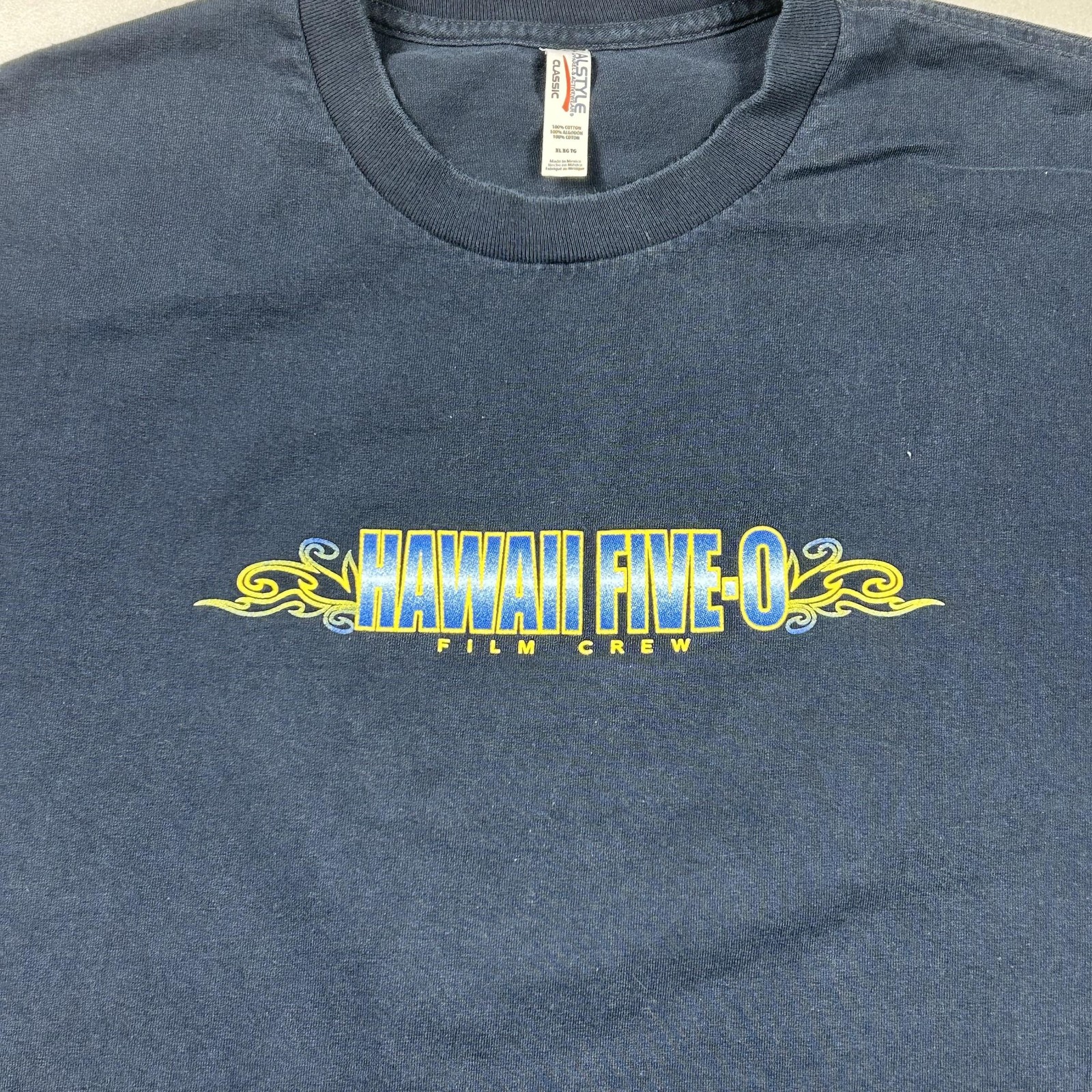 Hawaii Five-O Shirt Mens XL Blue Alstyle Film Crew TV Show Graphic Tee Dano gallery