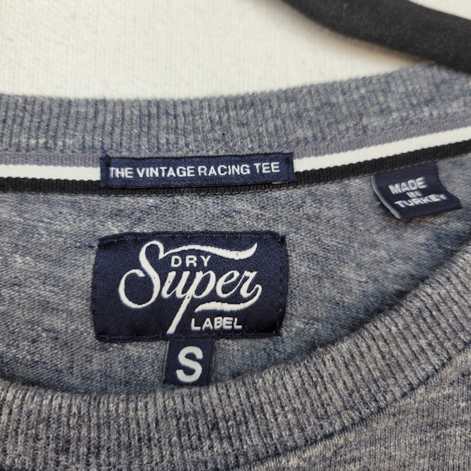 Superdry T-Shirt Mens Small Blue Vintage Racing Super Speed Auto Repair Graphic gallery
